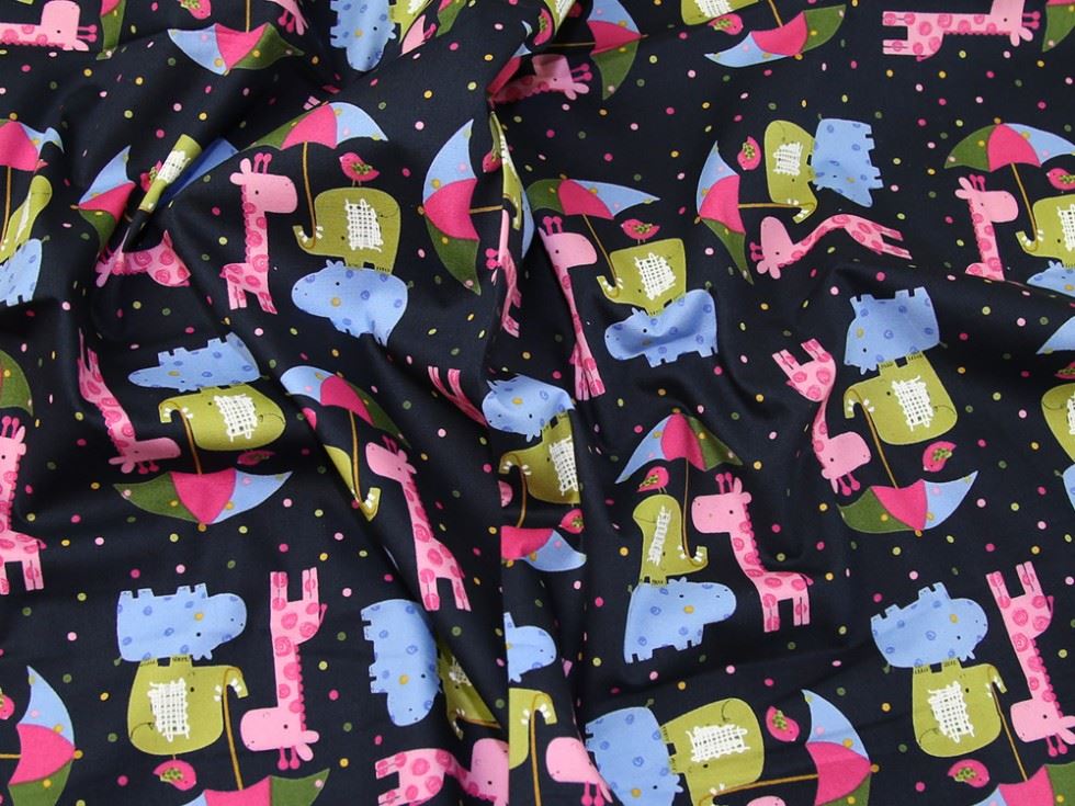 Deadstock 100% Cotton Poplin Fabric Navy Blue
 