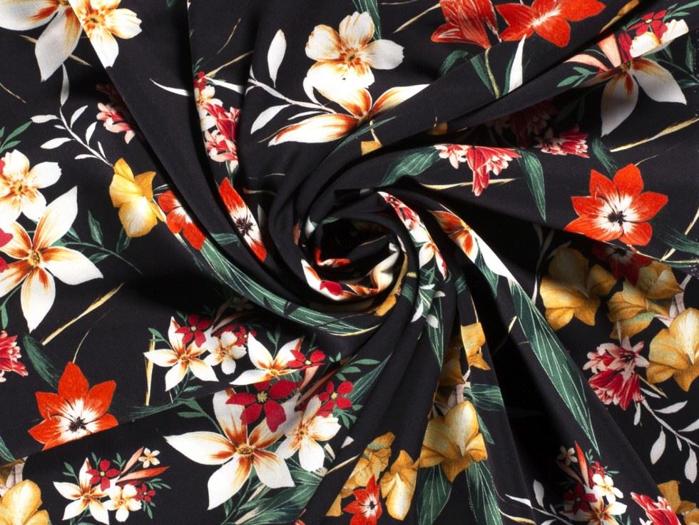 Viscose Crepe Fabric Orange