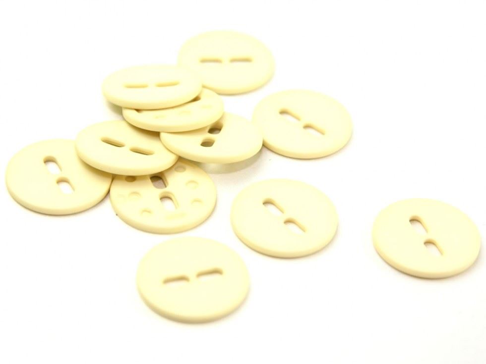 Dill Cream Round Matte Buttons (Value Pack)