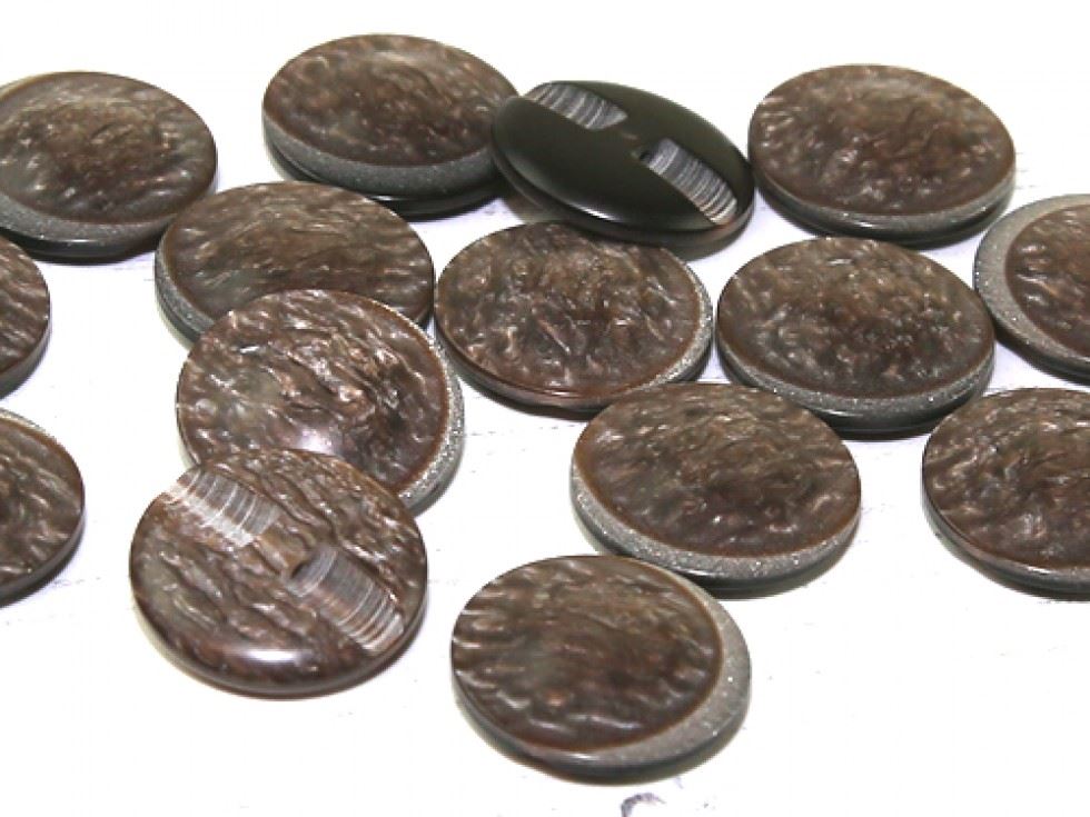 Dill Brown Marble Shank Buttons (Value Pack)