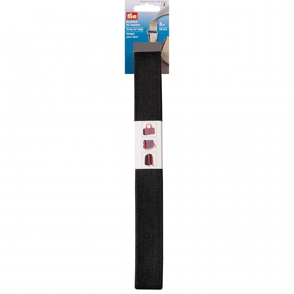 Prym Black Bag Strap Webbing