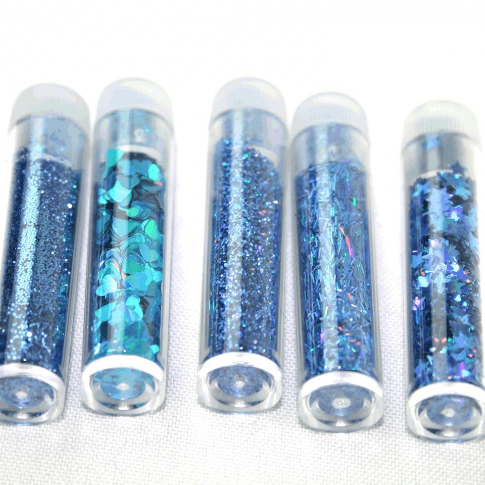 Glitter Flitter Craft Set Turquoise Mid Blue
 