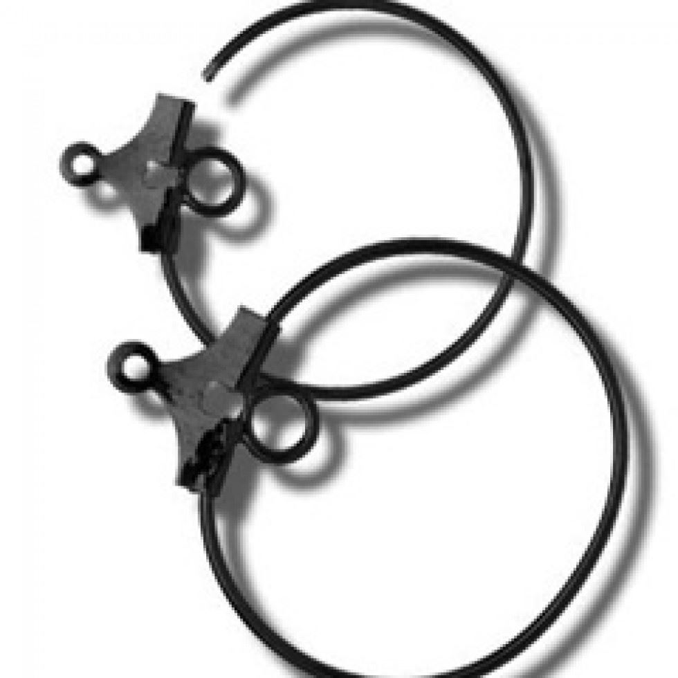 Trimits Earring Hoop Findings (Value Pack of 5) Black
 