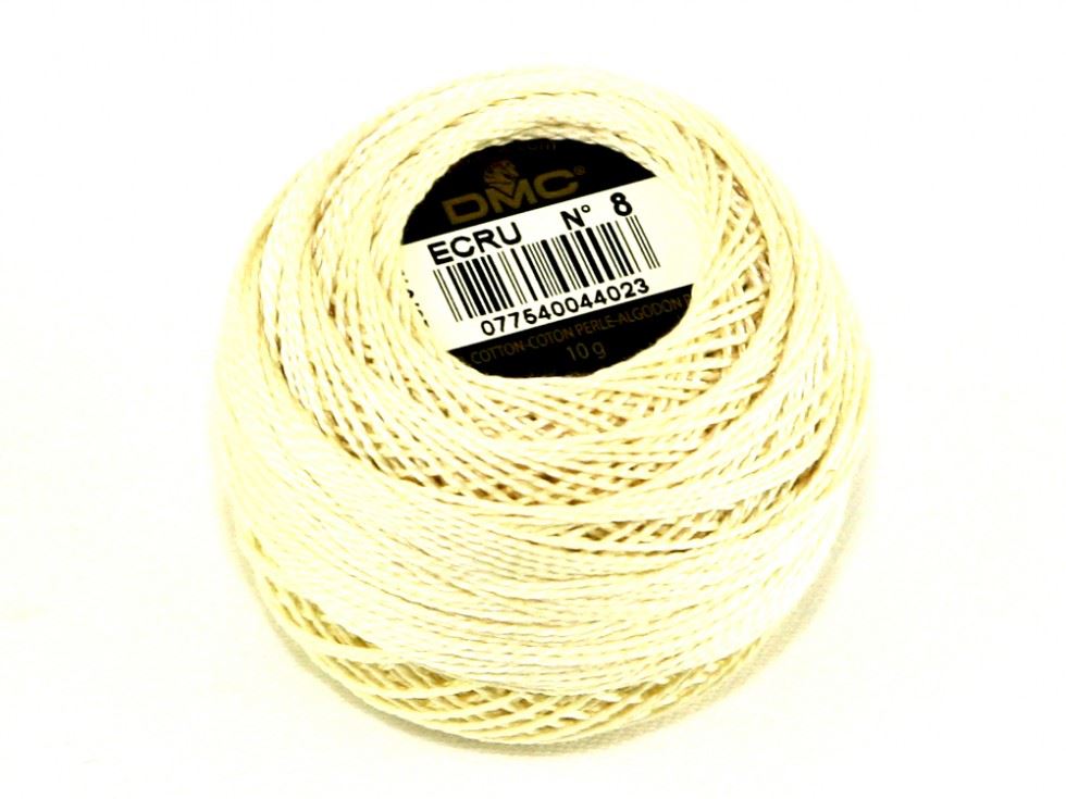 DMC Size 8 Cotton Perle Thread Ecru
 