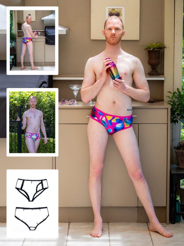 Booby Traps Paper Sewing Pattern Mens Y Briefs
 
