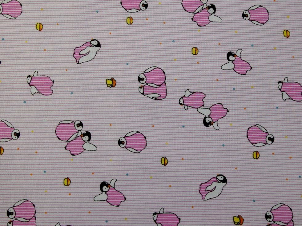 Deadstock 100% Cotton Fabric Pink