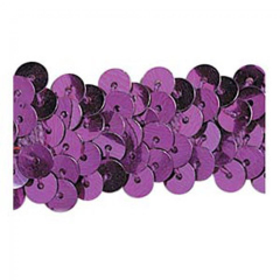 Trimits Cerise Pink Stretch Sequins Trim