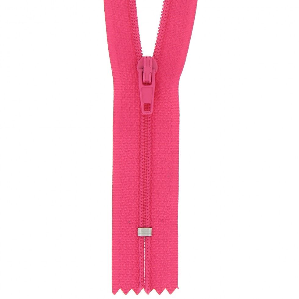 Milward Nylon Dress & Skirt Closed End Zips Shocking Pink
 