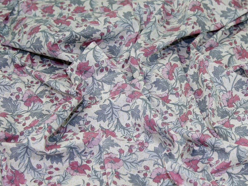 Cotton Lawn Fabric Mauve
 