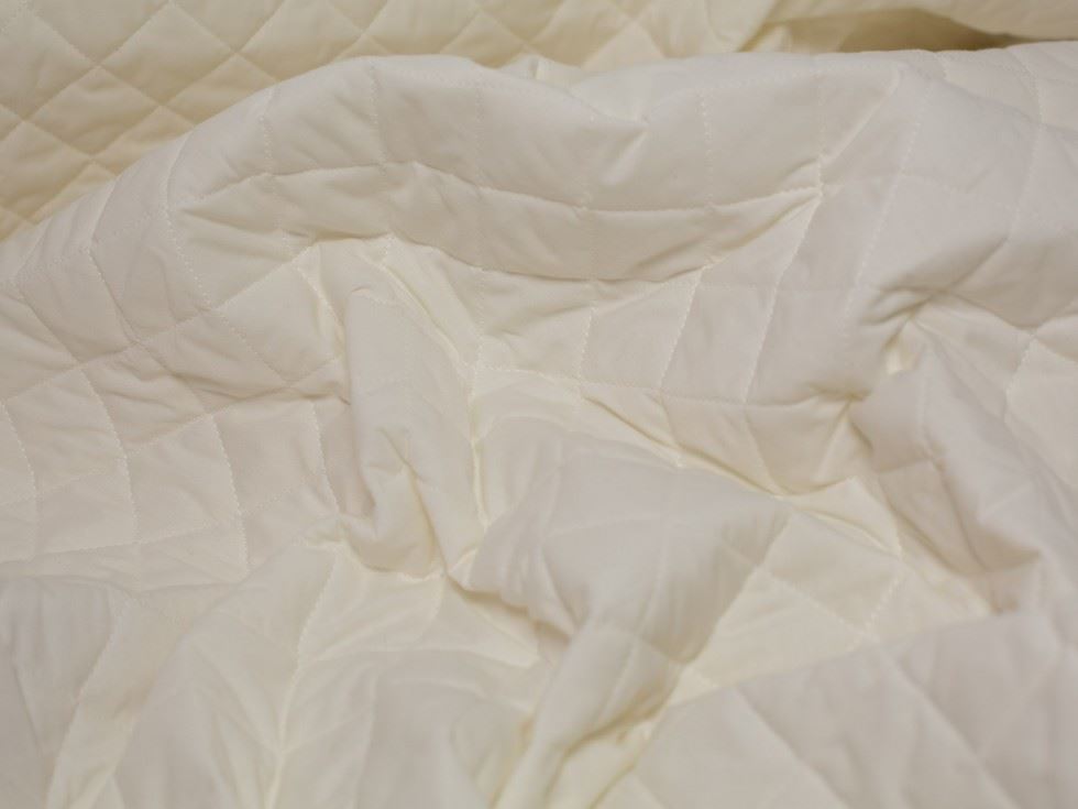Minerva Core Range Quilted Polycotton Fabric Cream-image
