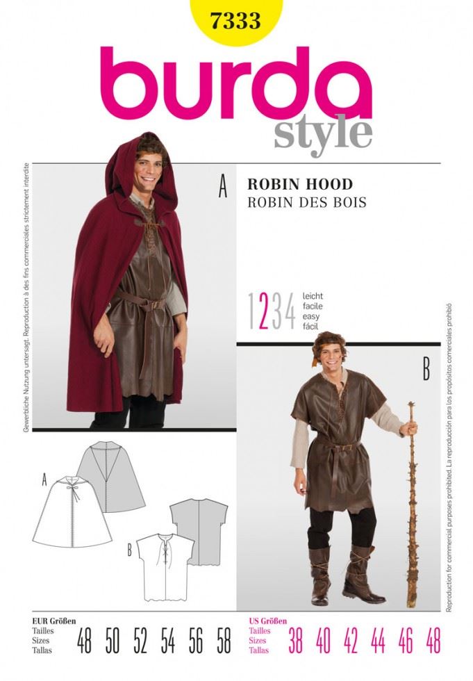 Burda Paper Sewing Pattern 7333
 