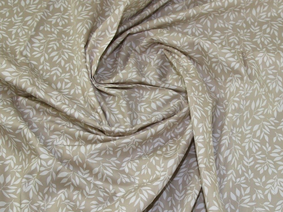 Deadstock 100% Cotton Poplin Fabric Beige
 