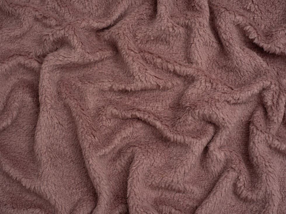Minerva Core Range Baby Soft Sherpa Fleece Fur Fabric Lavender
 