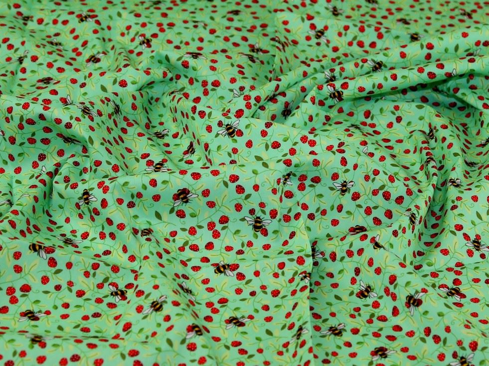 Rose And Hubble Meadow 100% Cotton Poplin Fabric