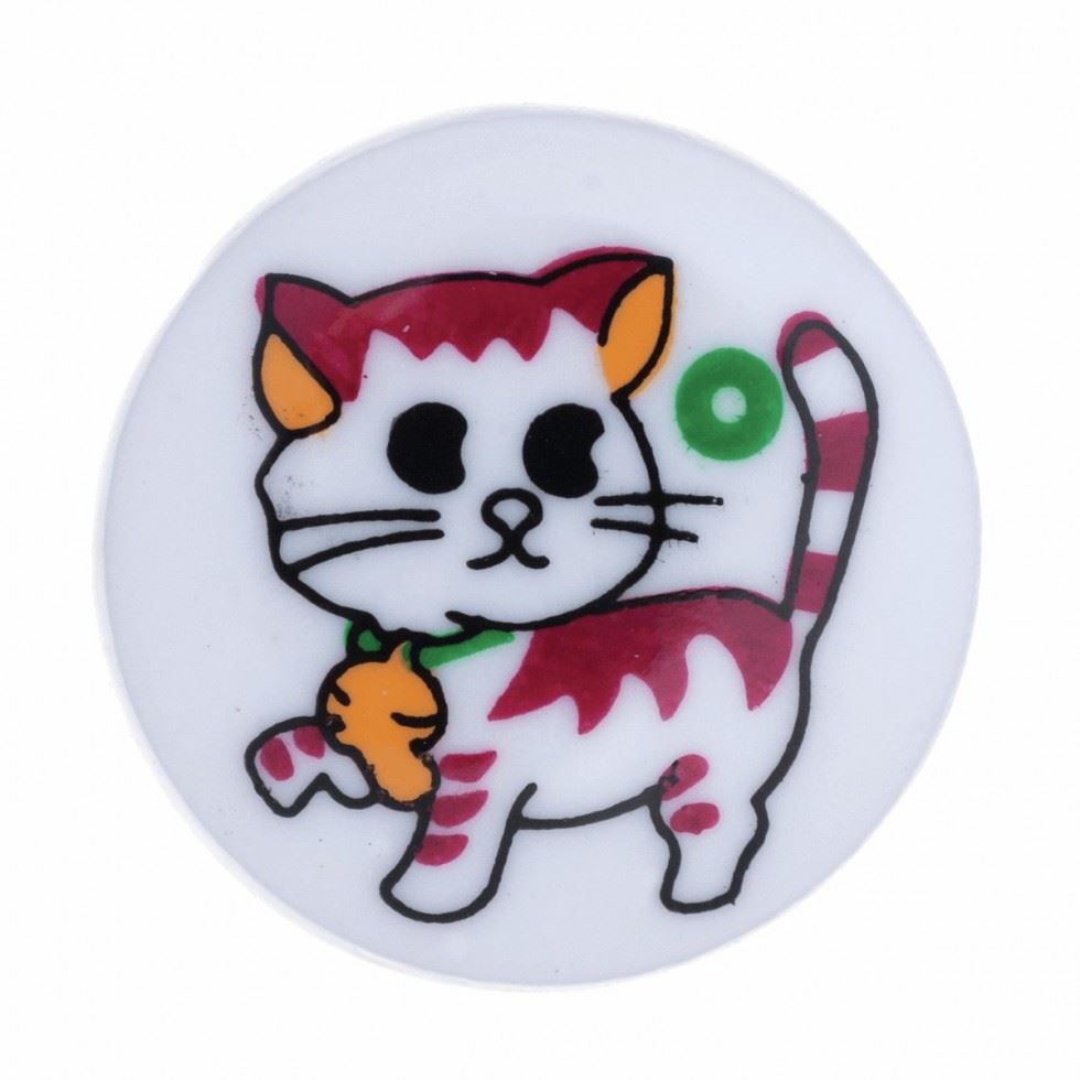 Hemline White/Multicoloured Childrens Round Plastic Buttons