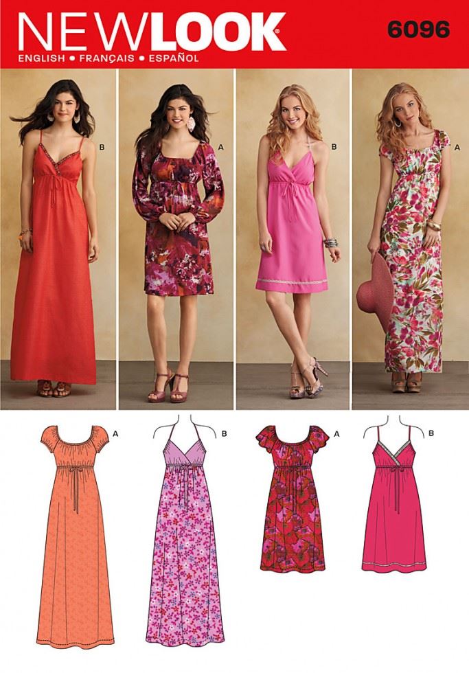 Minerva Sewing Pattern 6096 New Look Newlook-6096