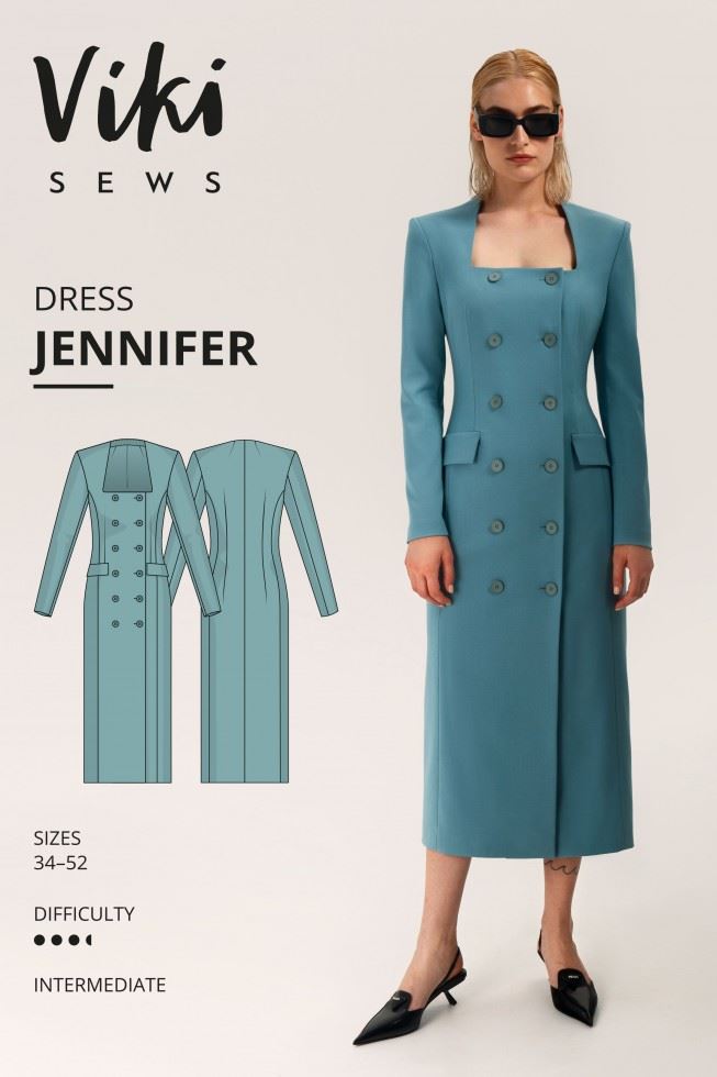 Vikisews Sewing Pattern Jennifer Dress