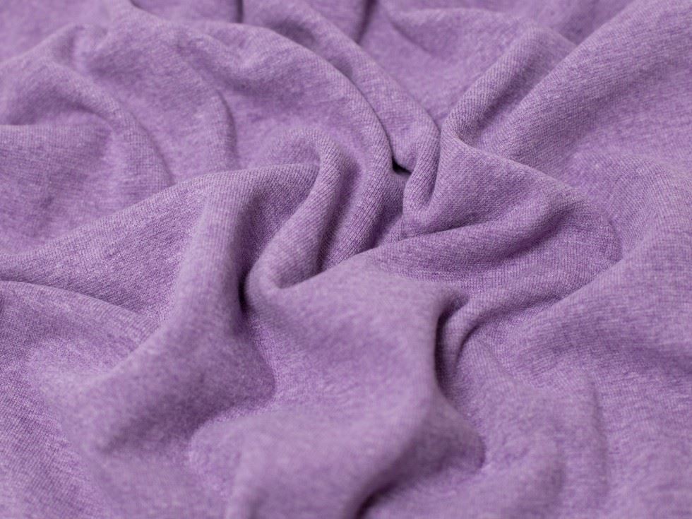 Minerva Core Range Magenta Melange Tubular Ribbing Stretch Knit Fabric