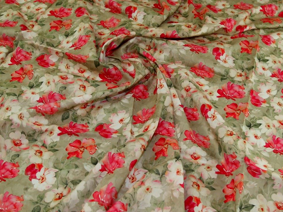 John Louden Pink Cotton Lawn Fabric