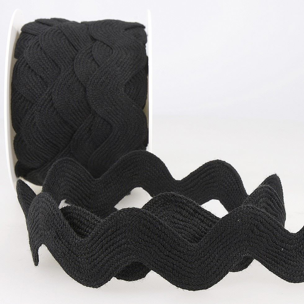 Stephanoise Ric Rac Trim Black