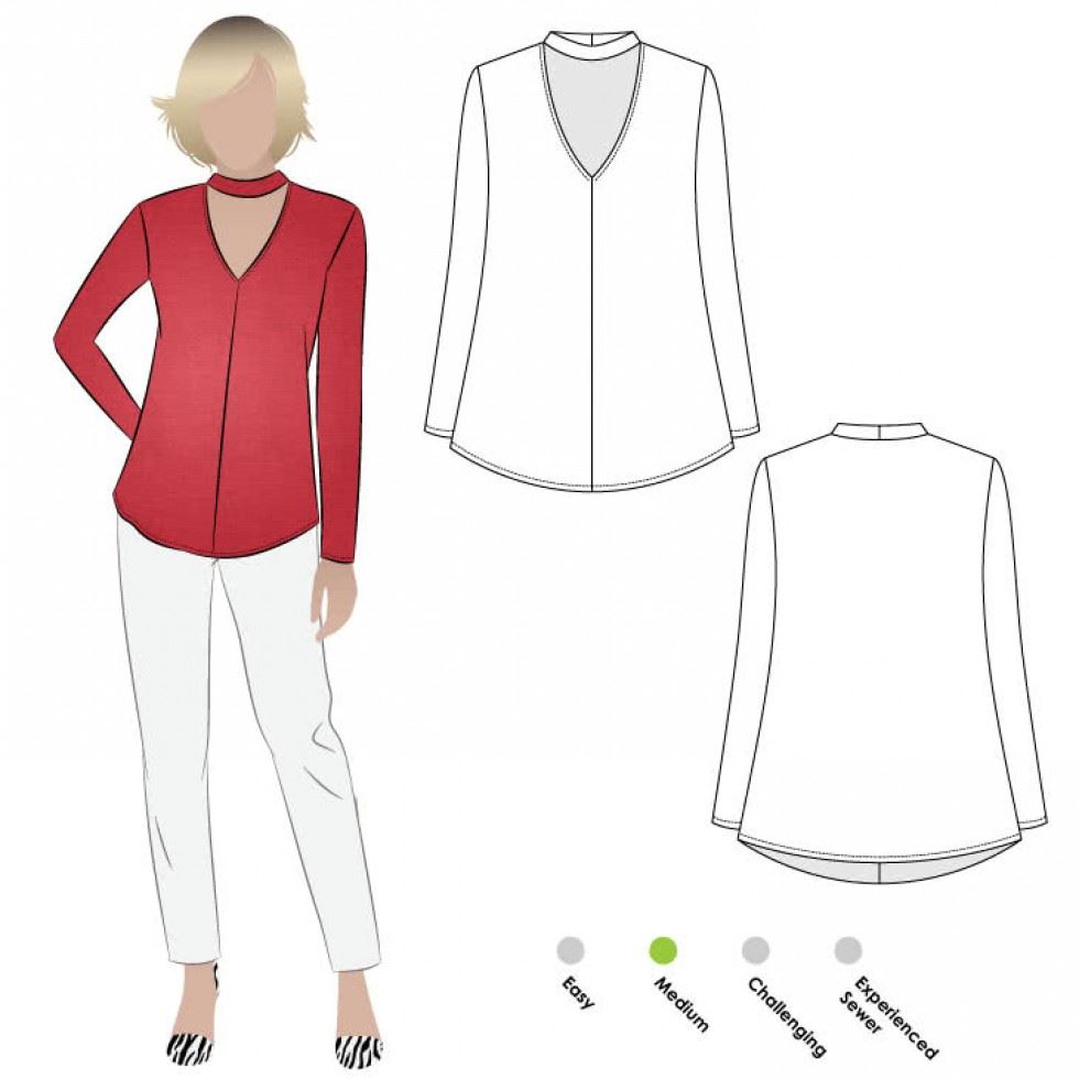Style Arc Sewing Pattern Abigail Top