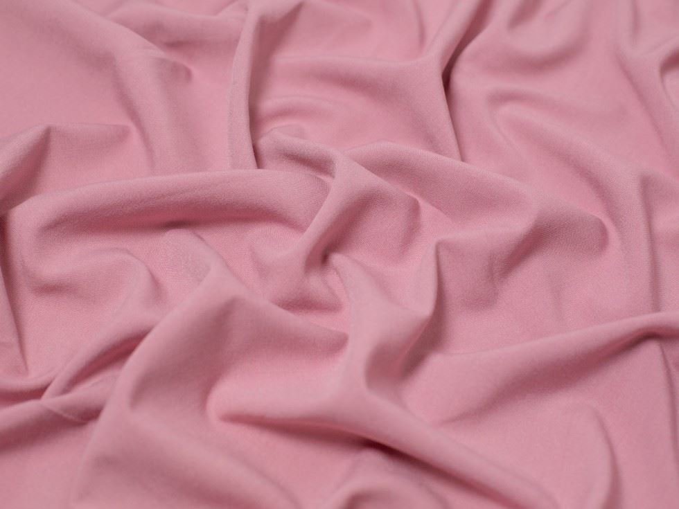 Minerva Core Range Rose Pink Poly Viscose Stretch Woven Suiting Fabric