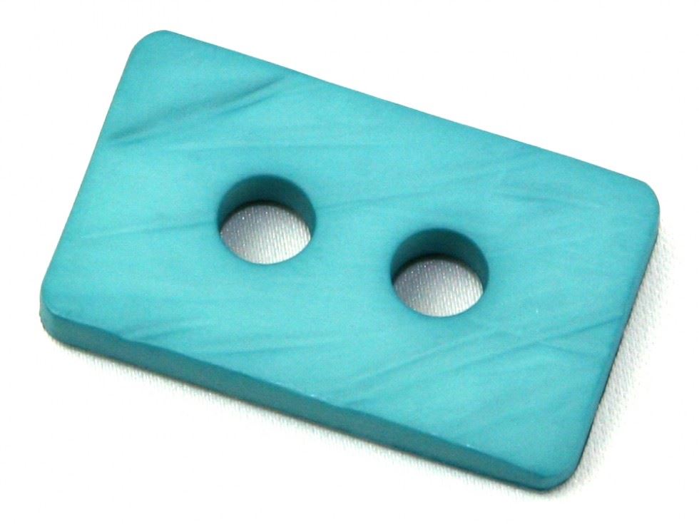 Dill Turquoise Textured Rectangle Buttons (Value Pack)