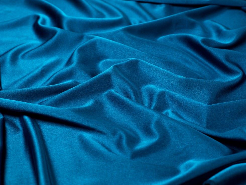 Minerva Core Range Prada Stretch Woven Satin Crepe Fabric Teal
 