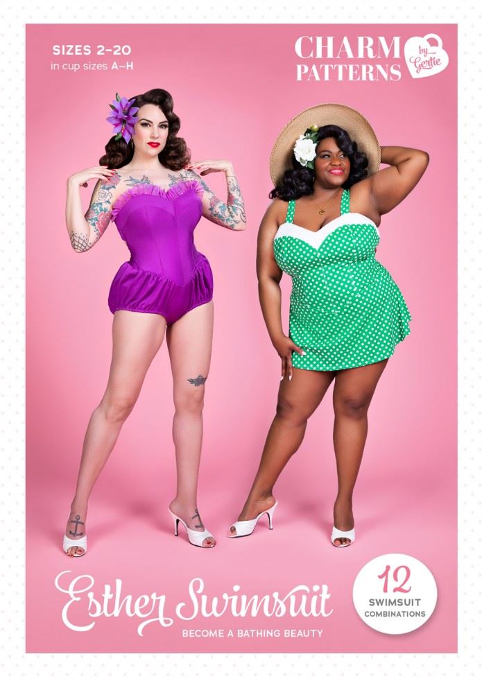 Charm Patterns Paper Sewing Pattern Esther Swimsuit
 