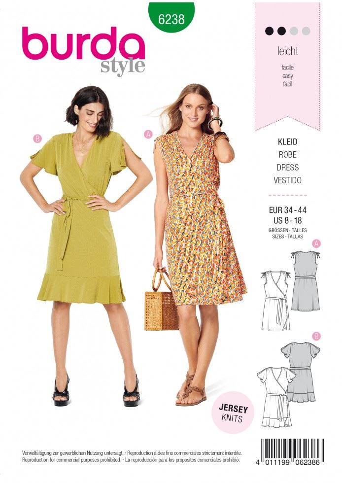 Burda Paper Sewing Pattern 6238
 