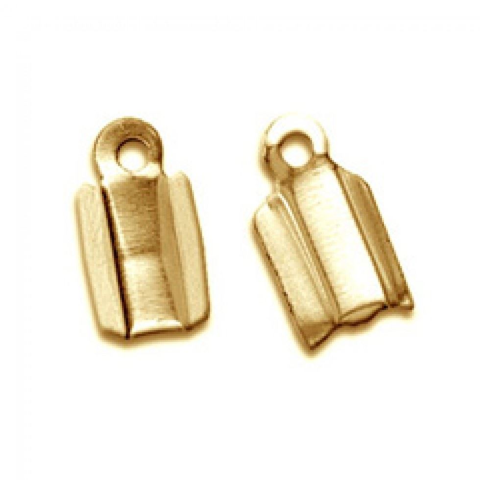 Minerva Cord End Findings (Value Pack Of 5) Gold Trimits 2462