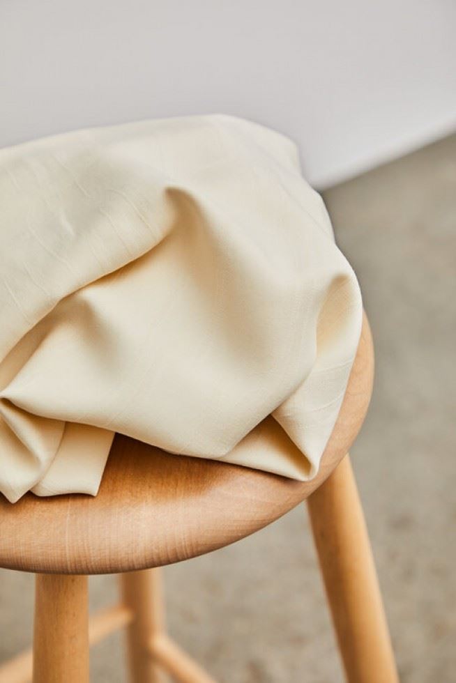 Meet Milk Shell Lane Jacquard Tencel Lyocell Crepe Fabric