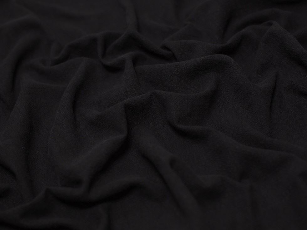 Minerva Soft Stonewashed Ramie Linen Weave Fabric Black Ramie/Linen Minerva Core Range Nt-02155-069