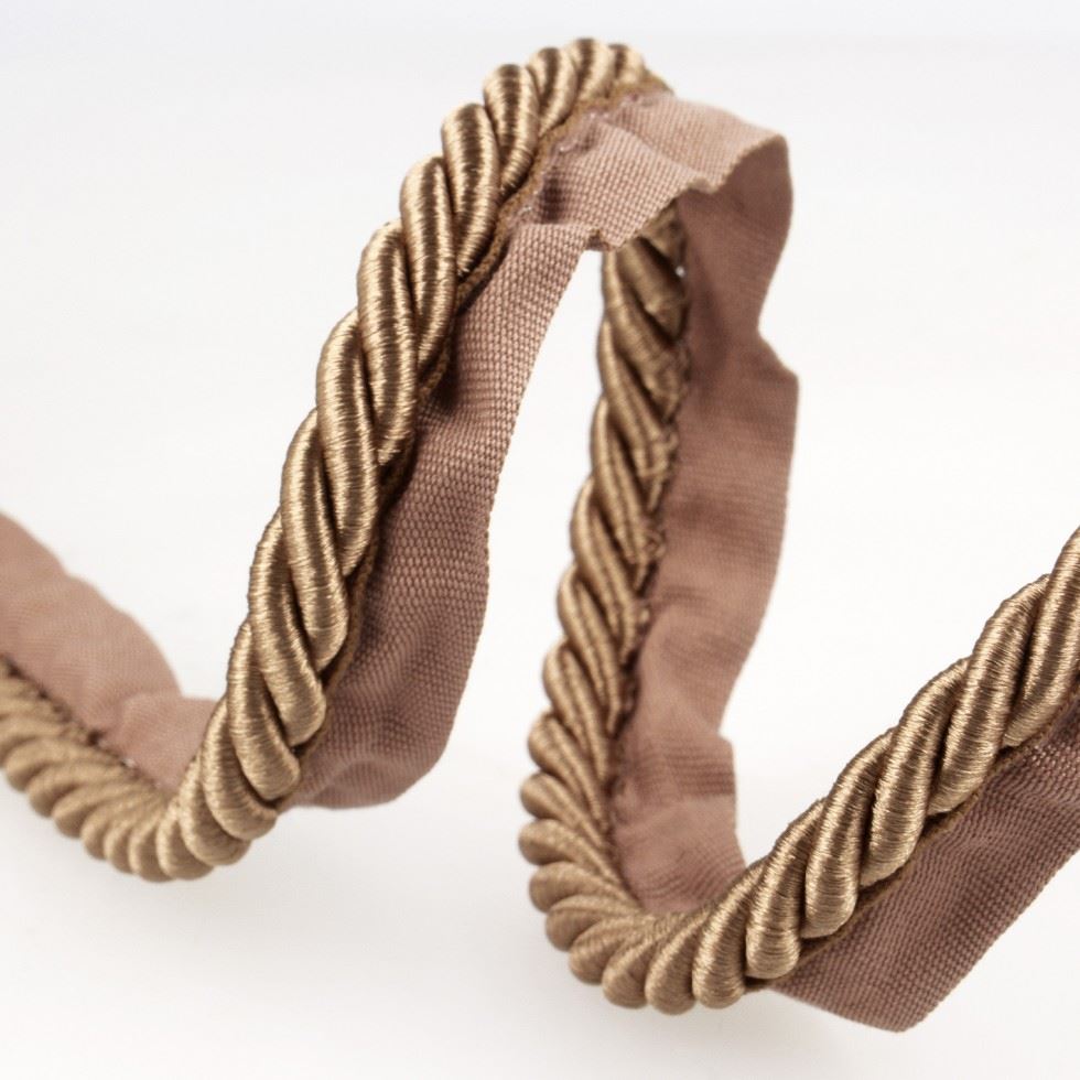 Stephanoise Flanged Piping Cord Chocolate Brown
 
