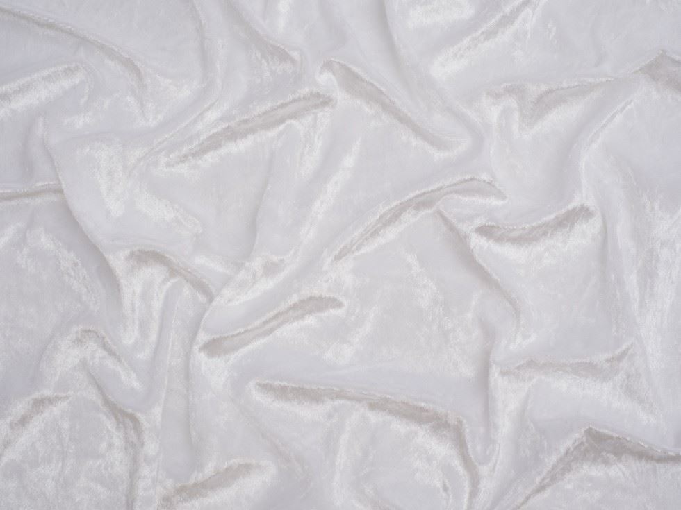 Minerva Core Range Snow Crush Velvet Stretch Knit Fabric
