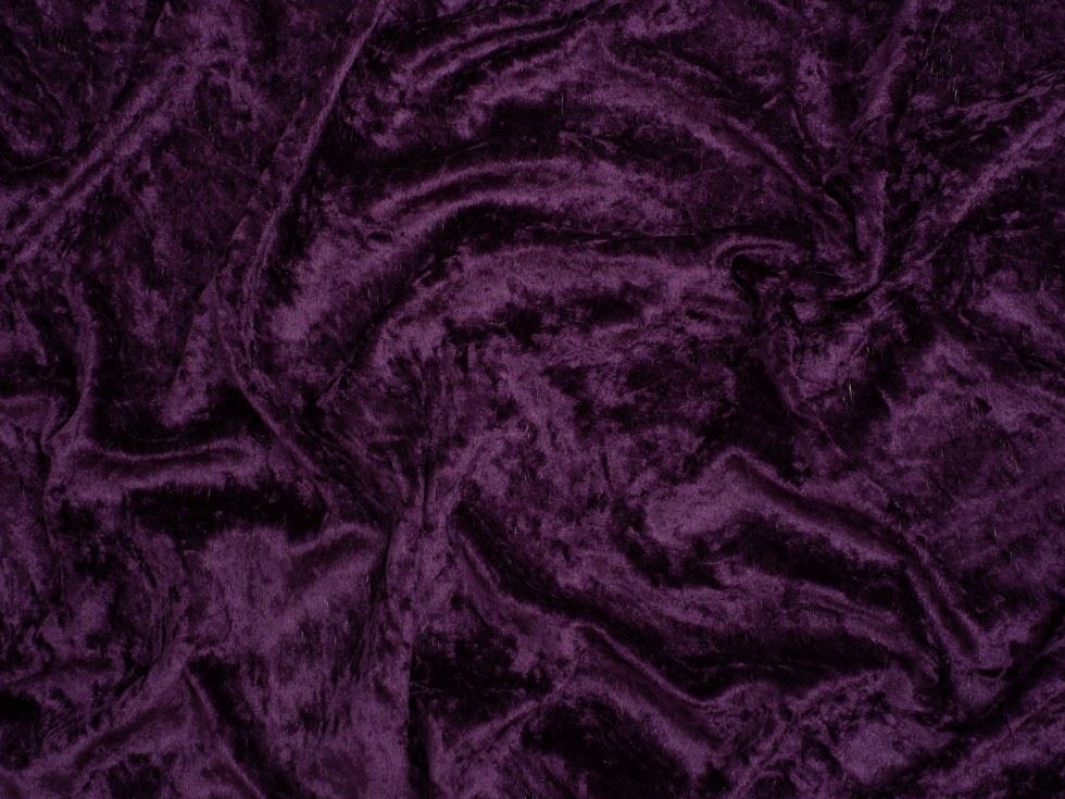Minerva Core Range Grape Crush Velvet Stretch Knit Fabric