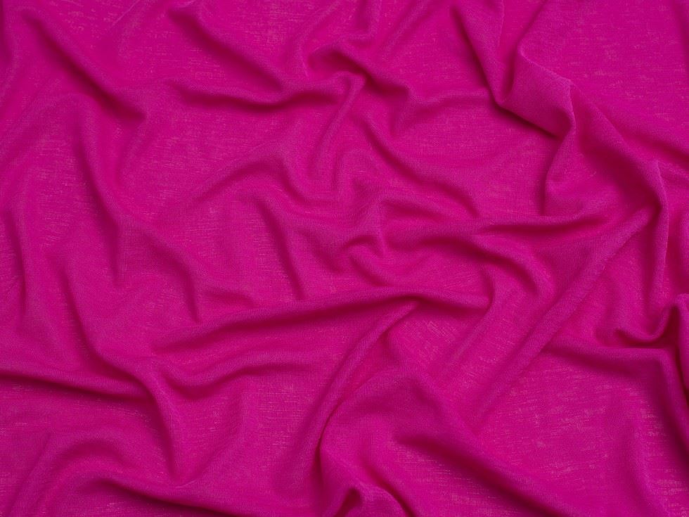 Minerva Core Range Onion Skin Fine Sweater Knit Stretch Fabric Magenta Pink
 