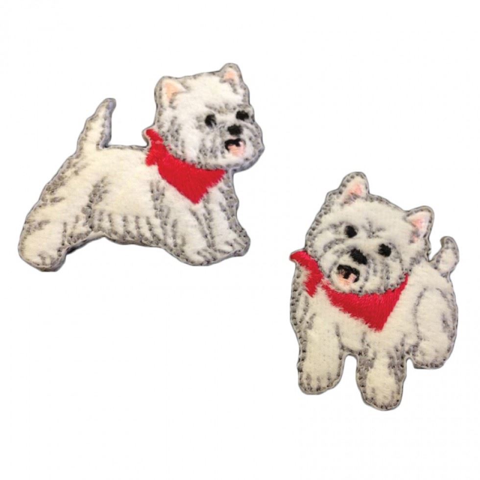 Craft Factory Patch Motif Westies
 