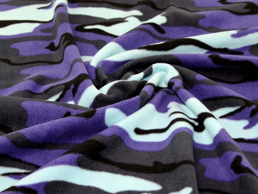 Urban Blue Polar Fleece Fabric