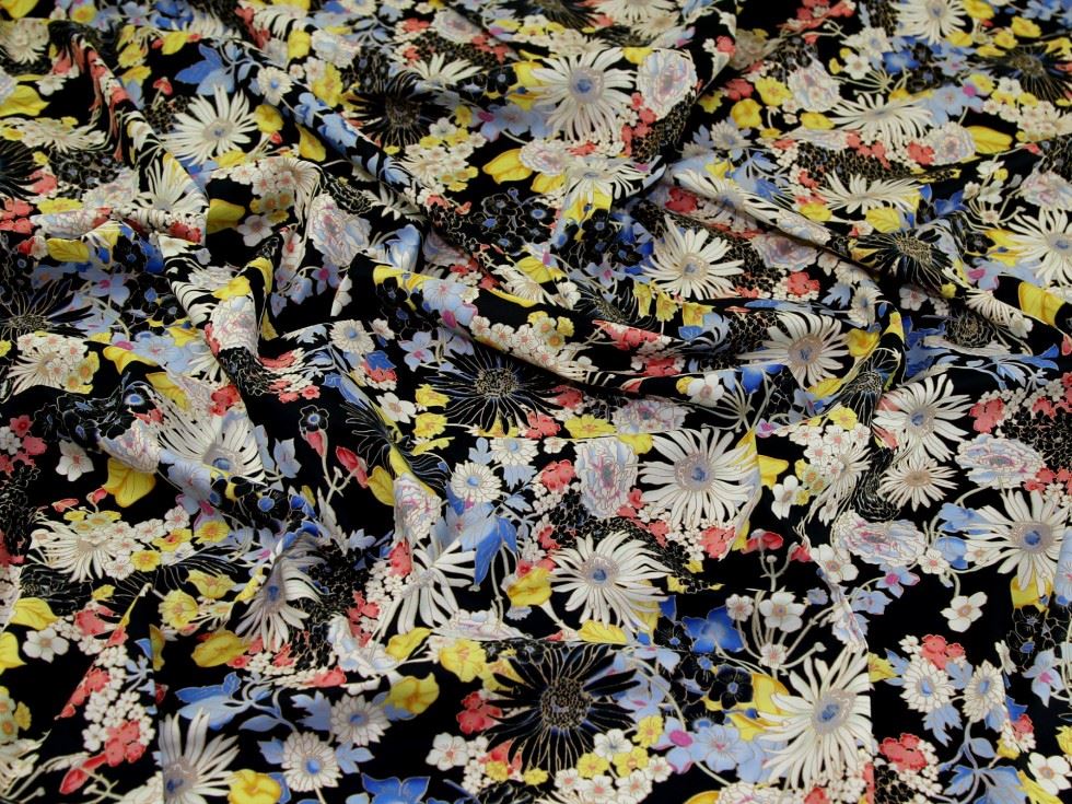 Black Cotton Lawn Fabric
