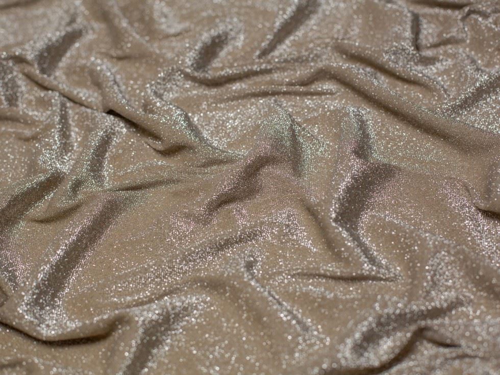 Minerva Lurex Sparkle Metallic Stretch Knit Fabric 160cm/64" Wide - per metre - Picture 3 of 8
