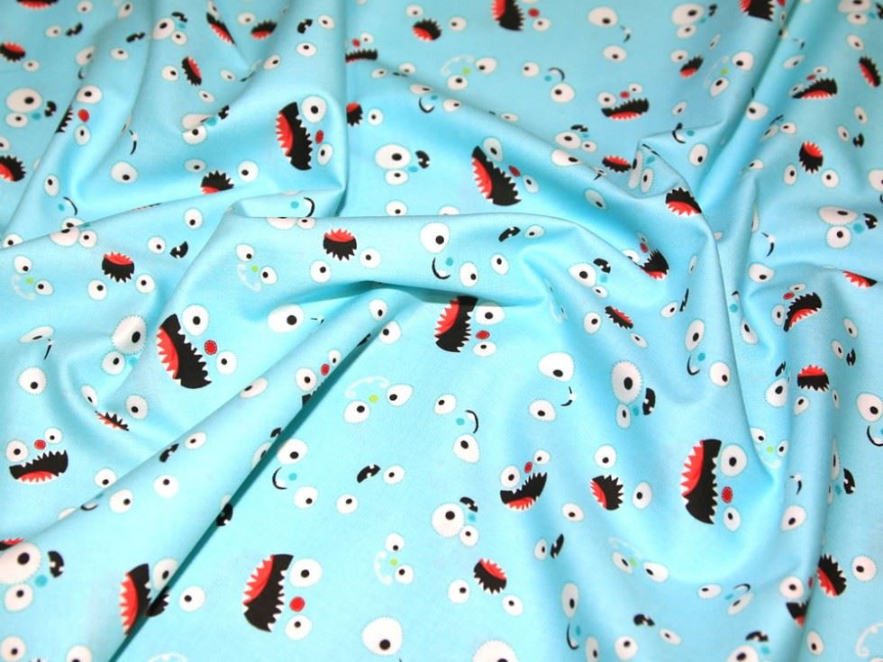 Camelot Fabrics Boys Blue 100% Cotton Poplin Fabric