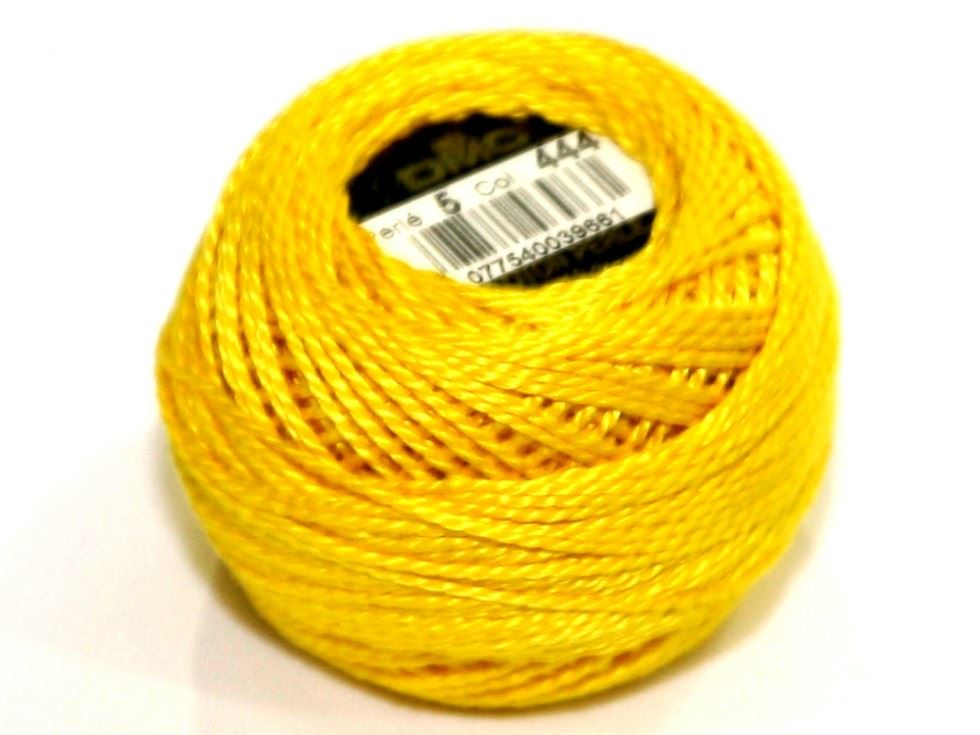 Dmc 444 Size 5 Cotton Perle Thread