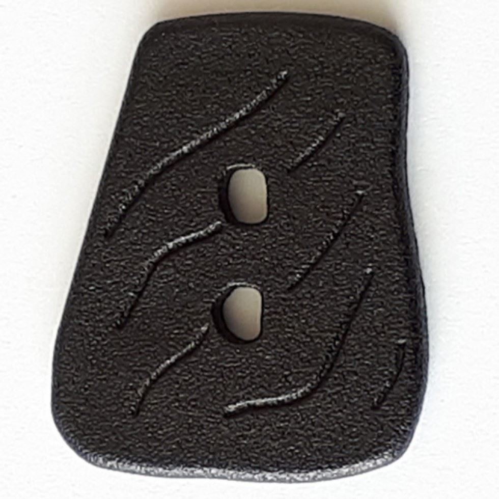 Dill Black Irregular Plastic Buttons (Value Pack)