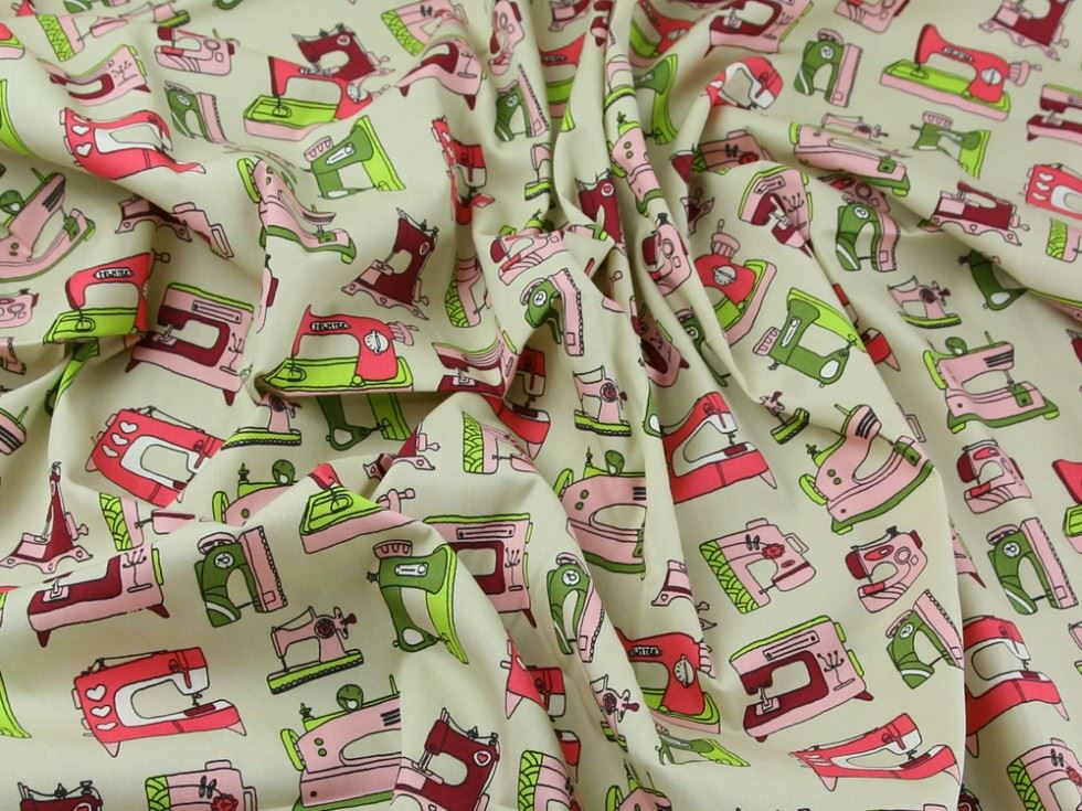 Beige Deadstock 100% Cotton Poplin Fabric