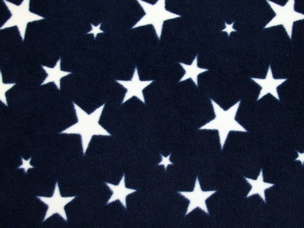 Navy Deadstock Polar Fleece Fabric