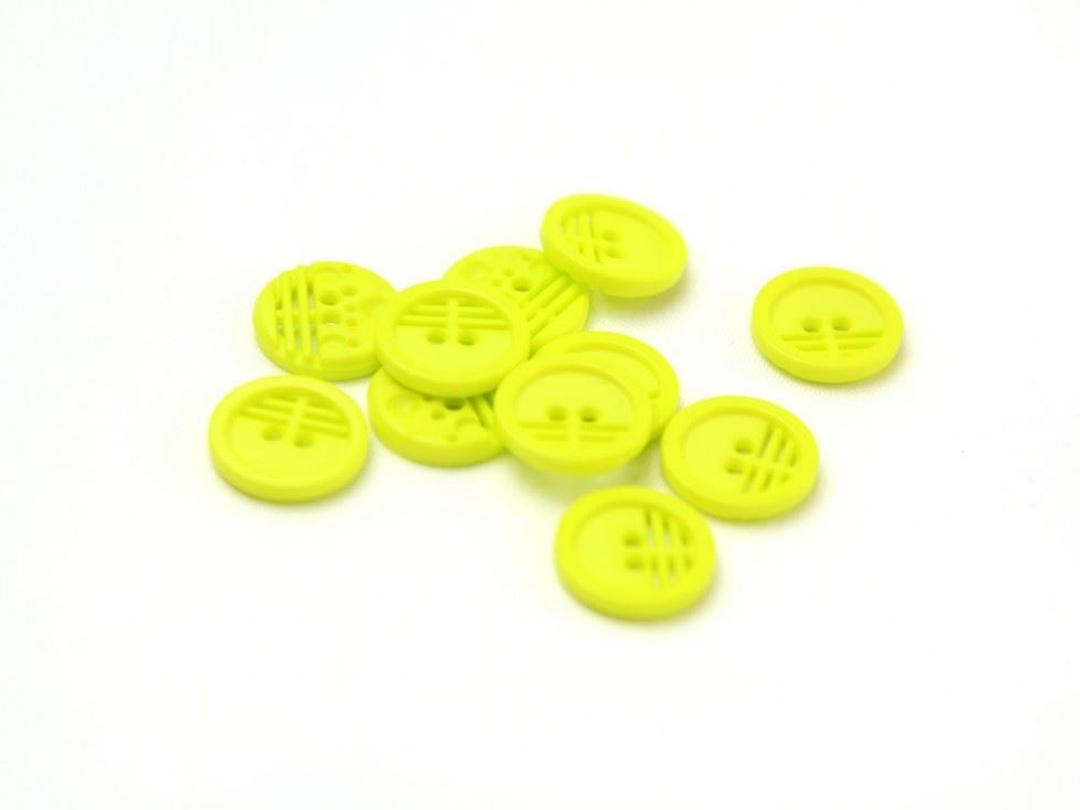 Dill Round Retro Buttons (Value Pack) Yellow
 