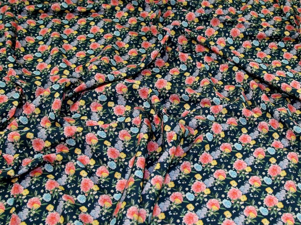 John Louden Navy 100% Cotton Fabric
