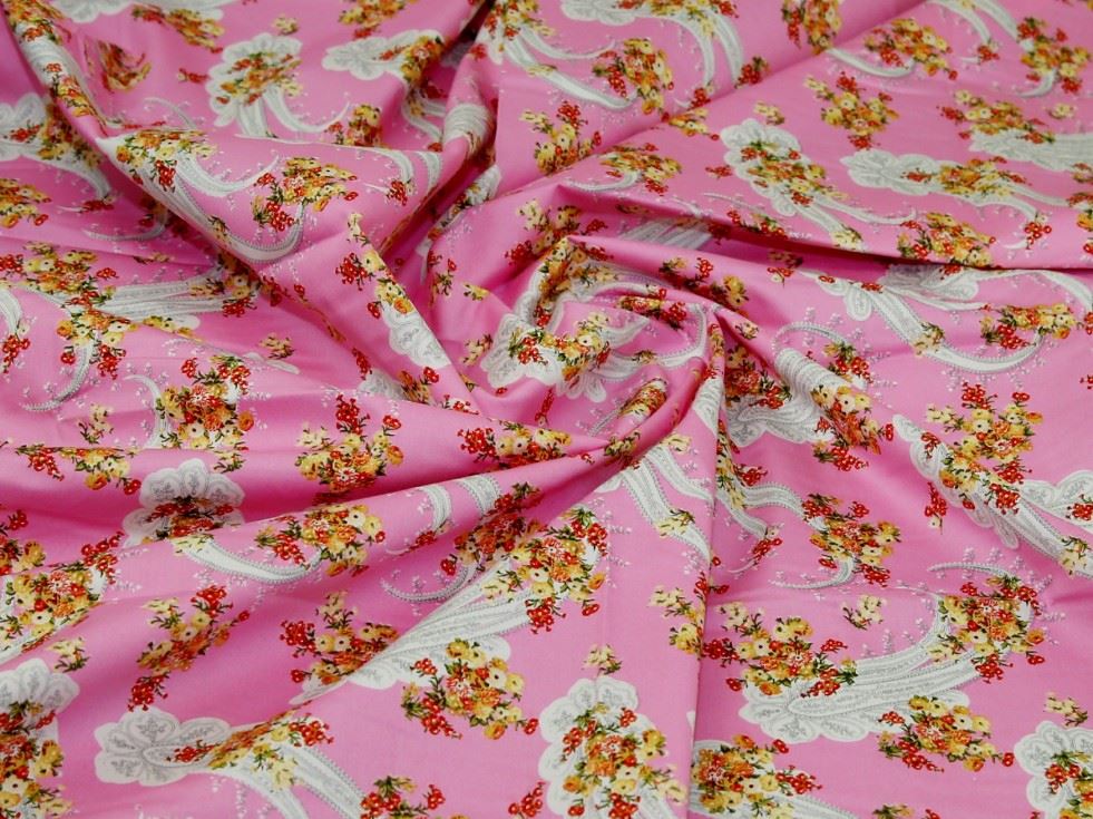 Pink Deadstock 100% Cotton Poplin Fabric