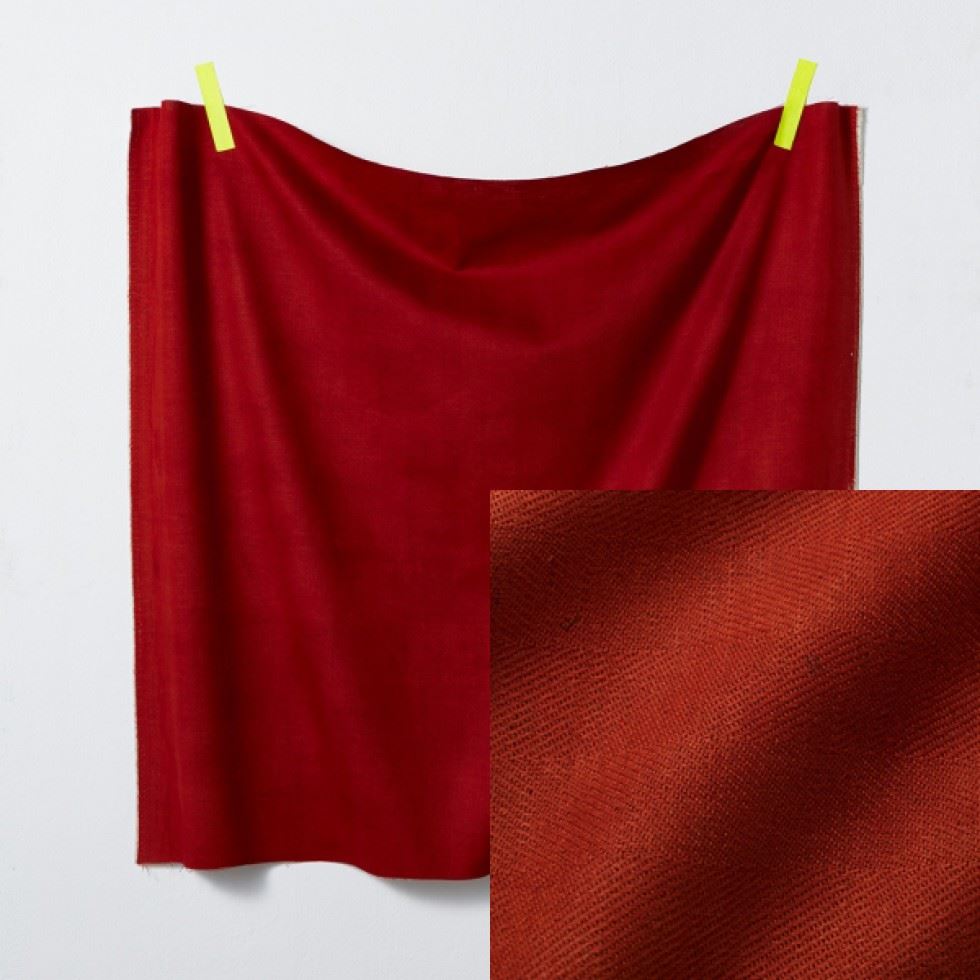 Kokka Nani Iro Cotton Linen Fabric Red
 